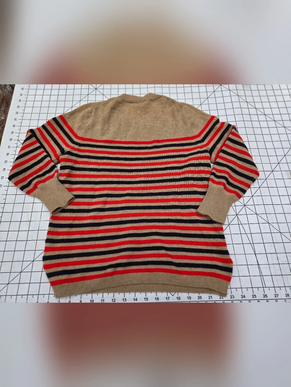 J. Crew Striped Cashmere Sweater